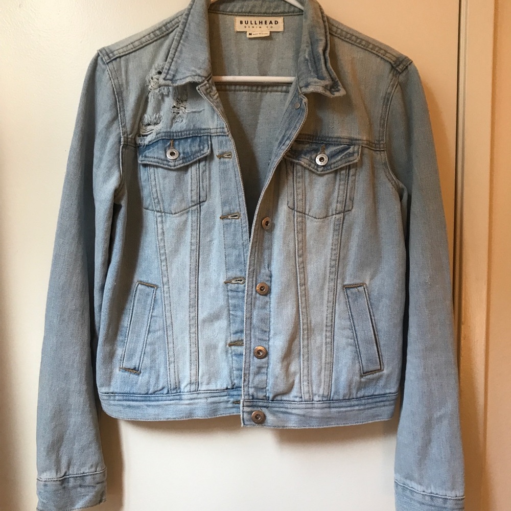 Bullhead Denim Jean Jacket Destroyed